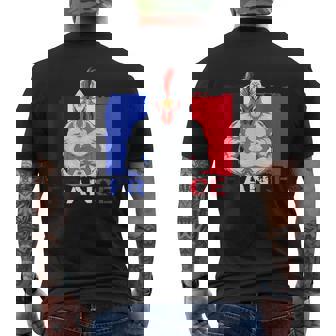 Drapeau Français Coq Patriotique T-shirt imprimé au dos - Cadeauxyz