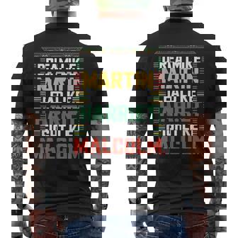 Dream Like Martin Lead Like Harriet Fight Like Malcolm Quote Men's T-shirt Back Print | Mazezy
