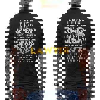 I Never Dreamed Id End Up Marrying a Super Hot Lawyer Men's Back Print T-Shirt - Monsterry