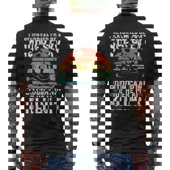I Never Dreamed I'd Be A Super Sexy Pontoon Captain Dad Men's T-shirt Back Print - Monsterry
