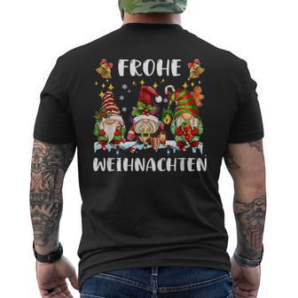 Drei Zwerge Passende Familie Frohe Weihnachten T-Shirt mit Rückendruck - Geschenkecke