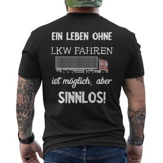 Driving Trucker T-Shirt mit Rückendruck - Geschenkecke