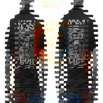 Drôle Homme 40 Ans Anniversaire Gamer Niveau 40 Humour Gamer T-shirt imprimé au dos - Cadeauxyz