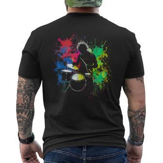 Drummer Musician Drummer For Drummers T-Shirt mit Rückendruck - Geschenkecke