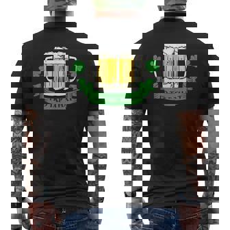 Drunk Irish Id Tap That Beer Drinks St Patricks Day Men's Back Print T-Shirt - Monsterry