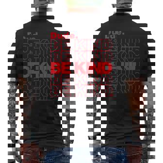Dude Be Kind Anti Bullying Kindness Week Unity Day Men's Back Print T-Shirt - Monsterry