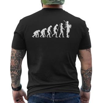 Dudelsack Evolution Dudelsackspieler Schottland Geschenk T-Shirt mit Rückendruck - Geschenkecke