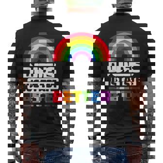 Dudes Just Taste Better Gay Men's T-shirt Back Print - Seseable