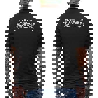 Duncan Family Reunion BBQ Party Holiday Get-Together Men's Back Print T-Shirt - Monsterry
