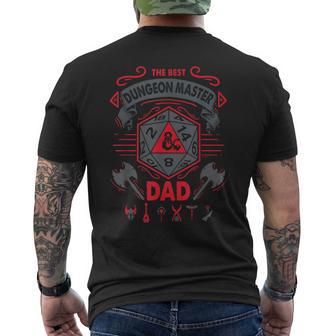 Dungeons & Dragons The Best Dungeon Master Dad Die Logo T-Shirt mit Rückendruck - Geschenkecke