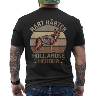 Dutch German Shepherd Hard Hardener Hollandse Herder Dog T-Shirt mit Rückendruck - Geschenkecke