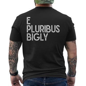 E Pluribus Bigly Men's Back Print T-Shirt - Monsterry