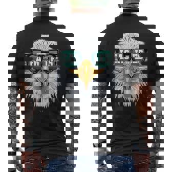Eagles Lover Cool Bald Eagle's Head With Sunglasses Nature Men's T-shirt Back Print | Mazezy