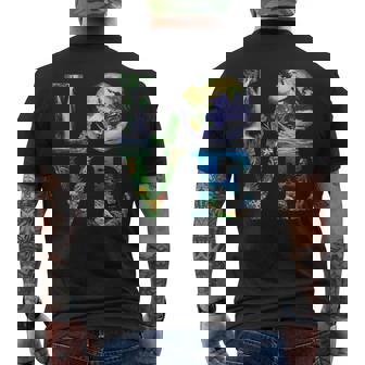 Earth Day Love World Anniversary Save Our Planet Men's T-shirt Back Print | Mazezy
