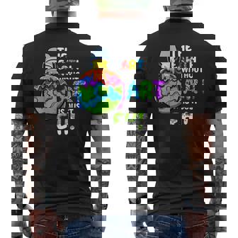 The Earth Without Art Is Just Eh Planet Art Men's Back Print T-Shirt - Monsterry