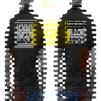 Easily Distracted By Hamsters Cute Syrian Hamster Breed Men's Back Print T-Shirt - Monsterry