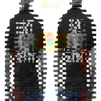 I Eat Cement Meme Cat Men's T-shirt Back Print - Thegiftio