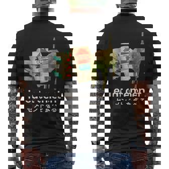 I Eat Cement Japanese Cat Meme Men's T-shirt Back Print | Mazezy