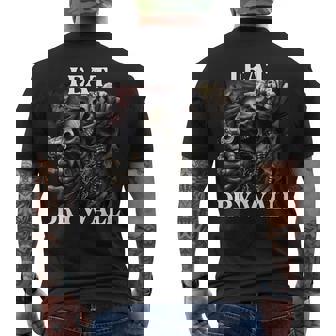 I Eat Drywall Cringe Hard Skeleton Meme Men's T-shirt Back Print - Thegiftio UK