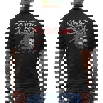 Eat More Possum American Hillbilly Redneck Farmer Tennessean Men's Back Print T-Shirt - Monsterry