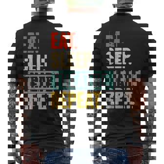 Eat Sleep Theatre Repeat Actor De Amante Del Teatro Actor Actor Camiseta Hombre Estampado Espalda - Regaloses