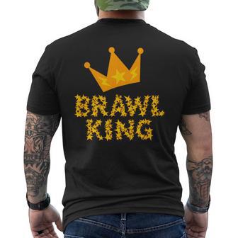 Eat Sleep Brawl King Geschenk Damen Herren Kinder Jungen T-Shirt mit Rückendruck - Geschenkecke