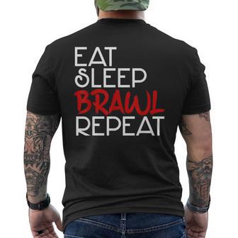 Eat Sleep Brawl Repeat Gamer Gamer Game Children's Star T-Shirt mit Rückendruck - Geschenkecke