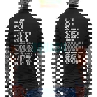 Eat Sleep Squash Repeat Squash Camiseta Hombre Estampado Espalda - Regaloses