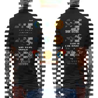Eclipse Solar Eclipse Apocalipsis Astronomía Camiseta Hombre Estampado Espalda - Regaloses