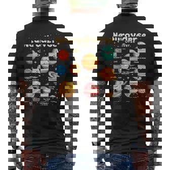 Education Autism Awareness Neurodiverse Universe Special Men's T-shirt Back Print - Monsterry