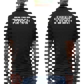 Effervescent And Cheerful Most Of The Time Men's Back Print T-Shirt - Monsterry