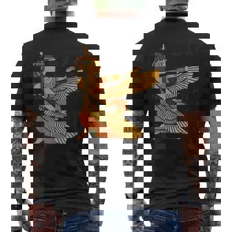 Egyptian Goddess Isis Graphic For Mythology Lovers Men's T-shirt Back Print | Mazezy
