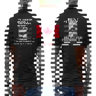 Elbows Up Canada Est 1867 Canada Is Not For Sale Men's T-shirt Back Print - Seseable
