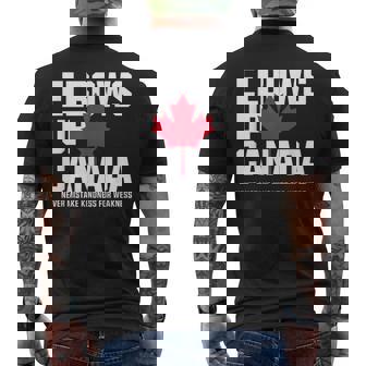 Elbows Up Canada Never Mistake Kindness For Weakness Men's T-shirt Back Print - Thegiftio UK