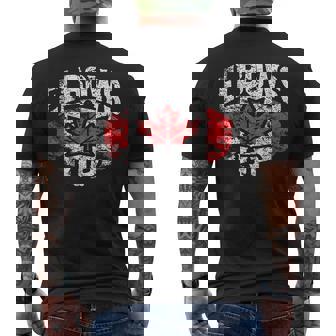 Elbows Up Canada Vintage Distressed Canadian Pride Men's T-shirt Back Print - Thegiftio UK