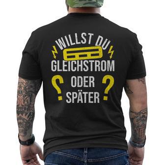 Electricians Electric Master Dc Electronic T-Shirt mit Rückendruck - Geschenkecke