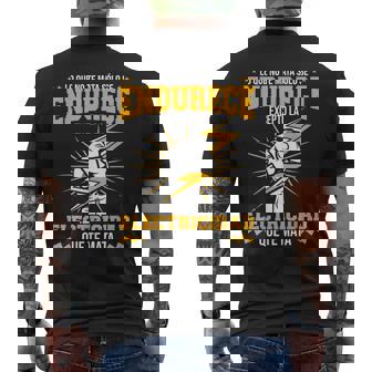 Electricista No Te Mata Se Endurece Excepto Electricidad Camiseta Hombre Estampado Espalda - Regaloses