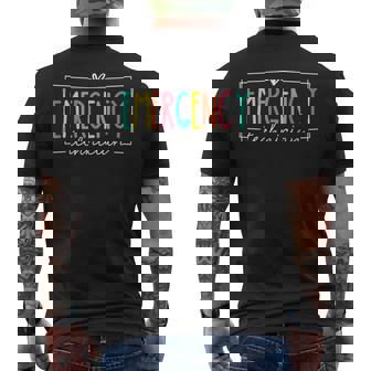 Emergency Technician Er Emergency Department Room Er Tech Men's T-shirt Back Print | Seseable CA