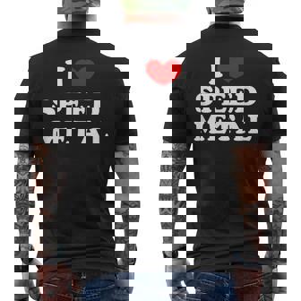Me Encanta El Speed Metal Me Encanta El Speed Metal Camiseta Hombre Estampado Espalda - Regaloses