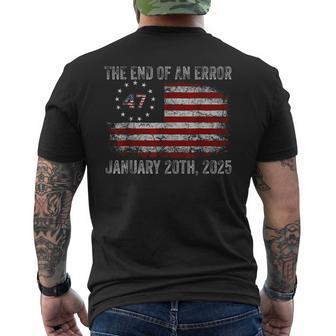 End Of An Error January 20 2025 Inauguration Men's T-shirt Back Print - Thegiftio UK