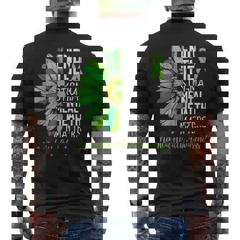 End The Stigma Mental Health Matters Awareness Brain Illness Men's T-shirt Back Print | Mazezy