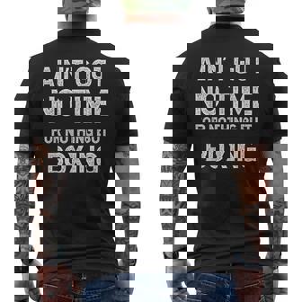 Entrenamiento De Boxeo Divertido Boxeador No Tuvo Tiempo Para Nada Más Que Camiseta Hombre Estampado Espalda - Regaloses