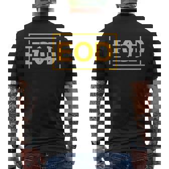 EOD 89D Explosive Ordnance Disposal Men's Back Print T-Shirt - Monsterry