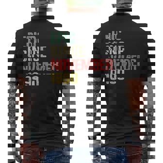 Epic Since November 1990 29 Years Old 29th Birthday Men's Back Print T-Shirt - Monsterry