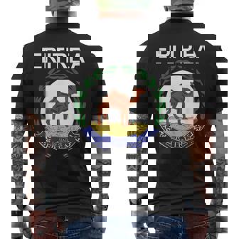 Eritrea Cultural Identity Emblem T-Shirt Men's Back Print T-Shirt - Monsterry