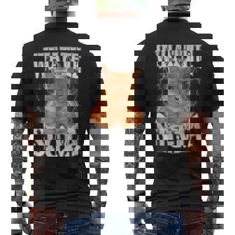 Erm What The Sigma Meme Y2k Cat Ironic Brainrot Meme Men's T-shirt Back Print - Thegiftio UK