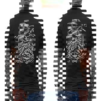 Esqueleto Tocando Armónica Camisa Jugador Calavera Blues Músico Camiseta Hombre Estampado Espalda - Regaloses