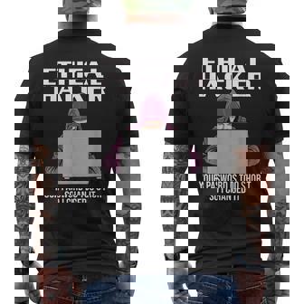Ethical Hacker Your Password Is Too Short Camiseta Hombre Estampado Espalda - Regaloses