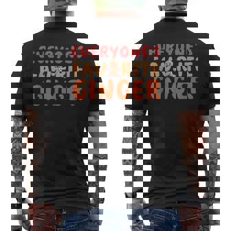 Everyone's Favorite Ginger Men's T-shirt Back Print - Thegiftio