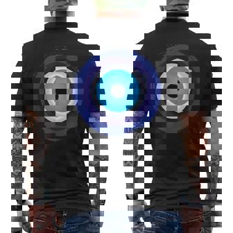 Evil Eye Protect From Evil Nazar Turkish Eye Greek Men's Back Print T-Shirt - Monsterry